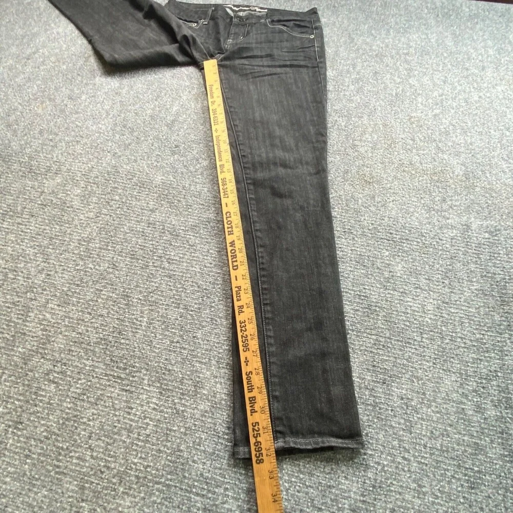 American Eagle Jeans Womens 8‎ Black 32x32 Slim Fit Whimsigoth Dark Minimalist